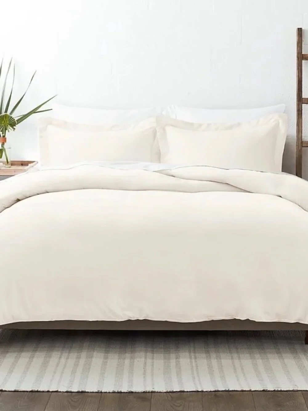 Home Collection King/Cal King Cotton Duvet Cover (No Comforter) Beige
